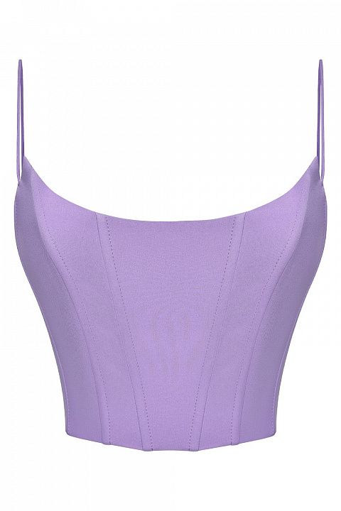 Приталенный корсет на тонких бретелях