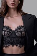 Бюстье с ажурной отделкой
