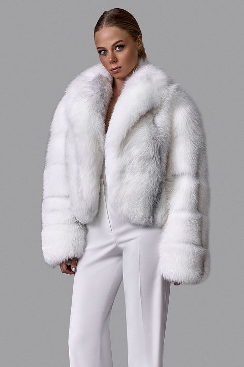 Шуба из песца