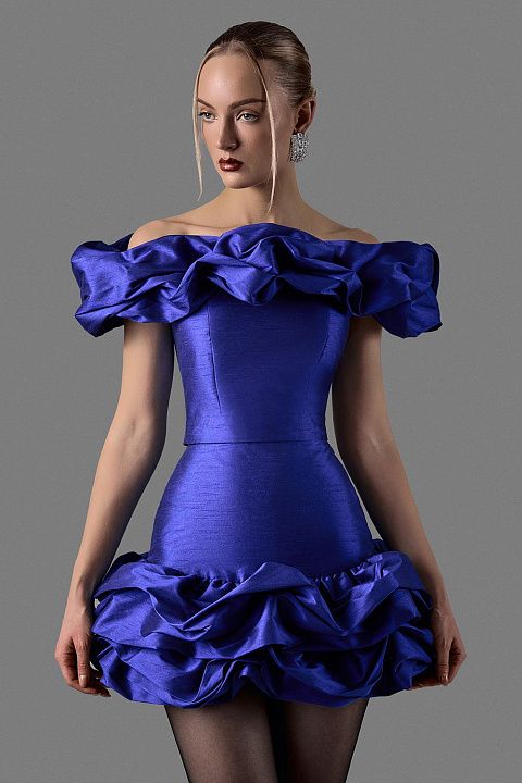 Топ с объемными драпировками