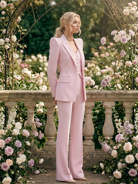 Брюки клеш с высокой посадкой и стрелками