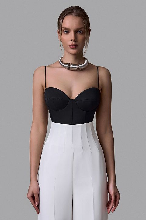 Топ-бюстье на тонких бретелях