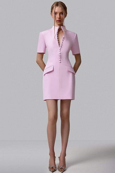 Платье мини с архитектурным кроем