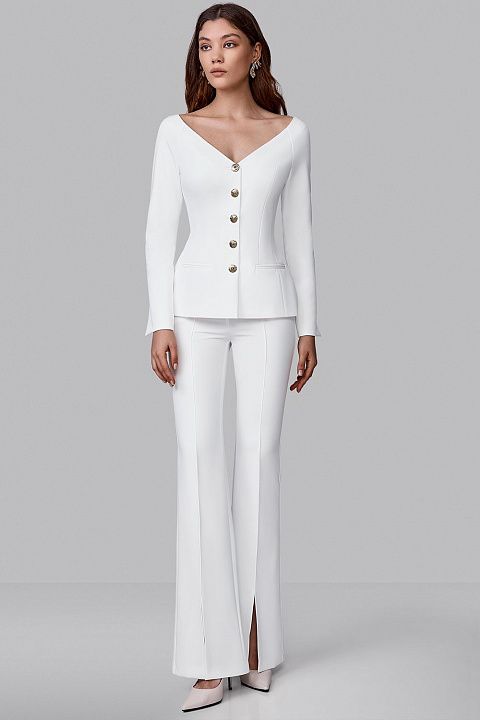 Жакет с открытыми плечами