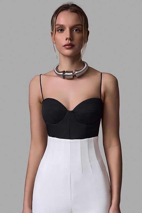 Топ-бюстье на тонких бретелях