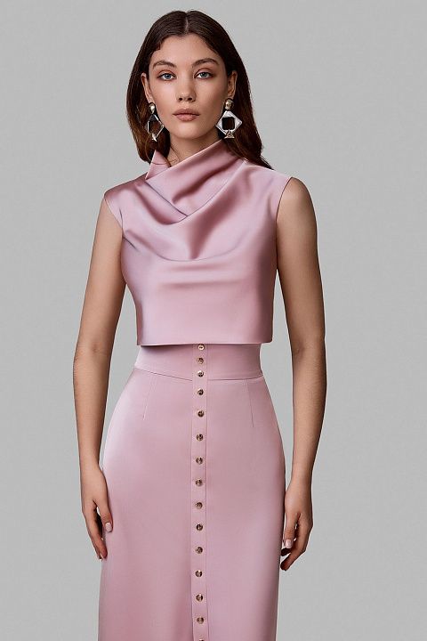 Атласный топ