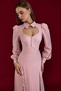 Платье с кружевными вставками