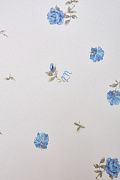 Блуза с баской и цветочным принтом