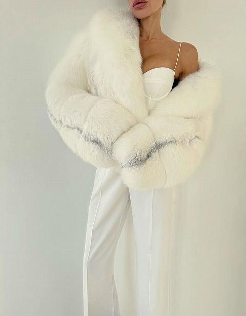 Шуба из песца