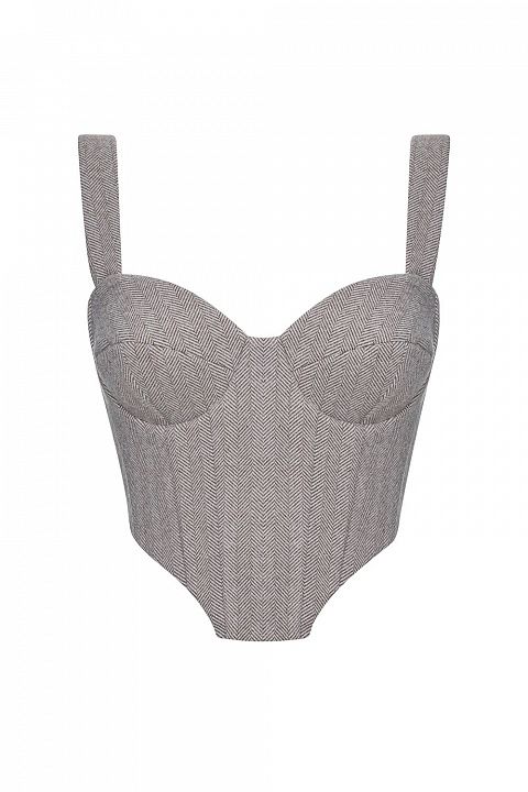 Структурный корсет с формованными чашками