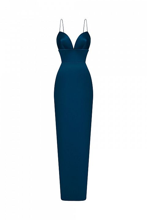 Облегающее платье с тонкими бретелями