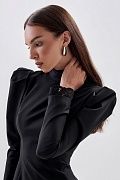 Платье-мини с кружевной отделкой