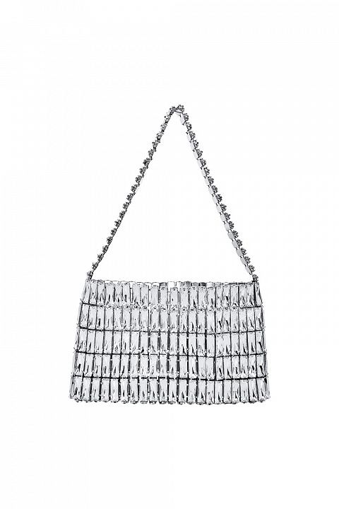 Блестящая сумка из стеклянных кристаллов