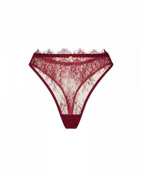 Трусы стринги из кружева Шантильи