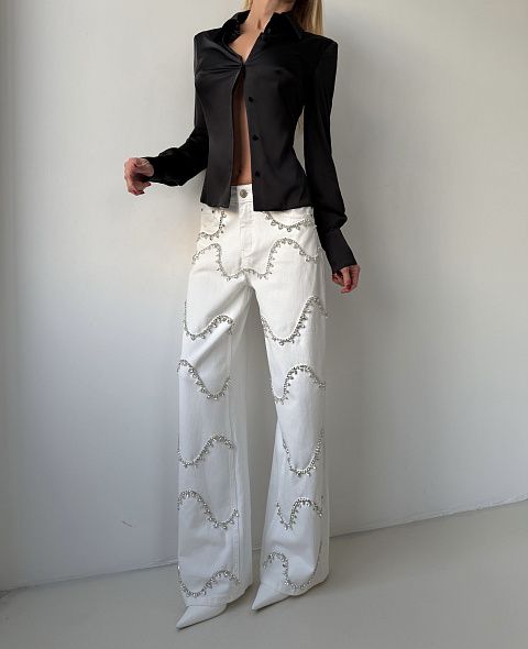 Блуза из струящейся ткани