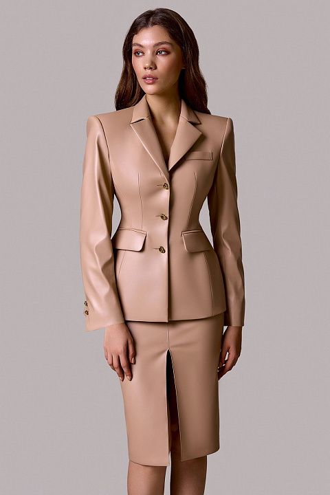 Жакет из эко-кожи