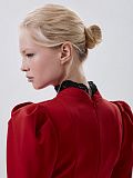 Платье-мини с кружевной отделкой