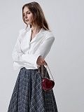 Укороченная рубашка с акцентной талией