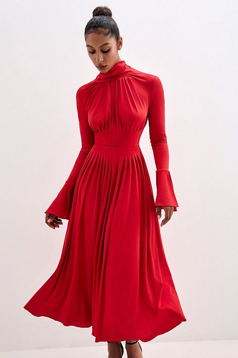 Платье годе с лентами