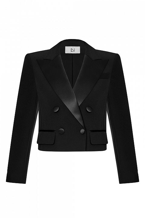 Короткий жакет с лацканами