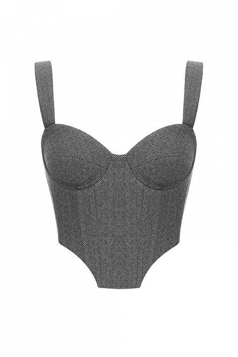 Структурный корсет с формованными чашками