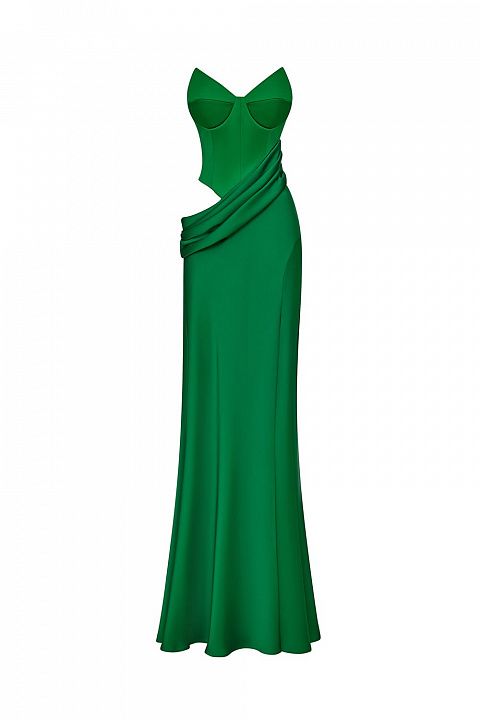 Платье макси с корсетным верхом