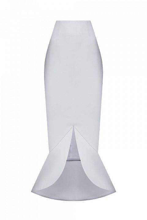 Юбка миди с фигурным разрезом