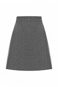 Структурная юбка из костюмной ткани