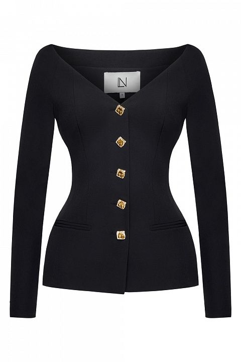 Жакет с открытыми плечами