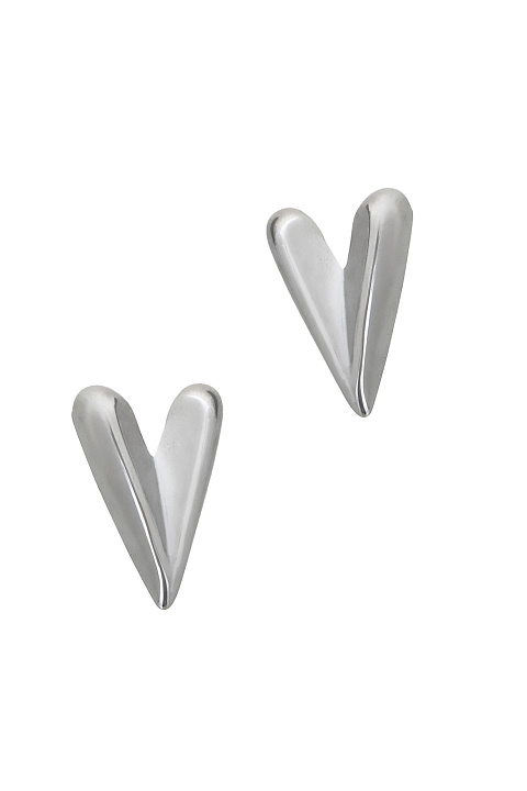 Серьги Hearts. Цвет Серебряный