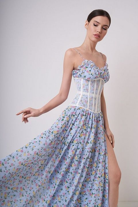 Thin laced corset