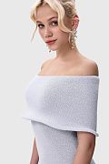 Платье с фактурным низом