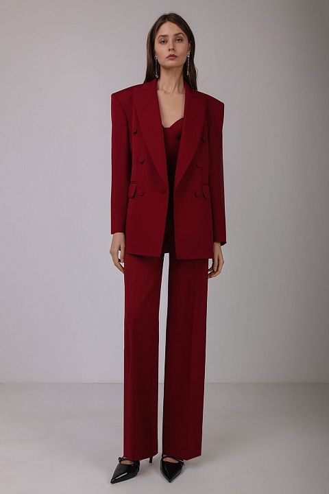 Loose suit trousers